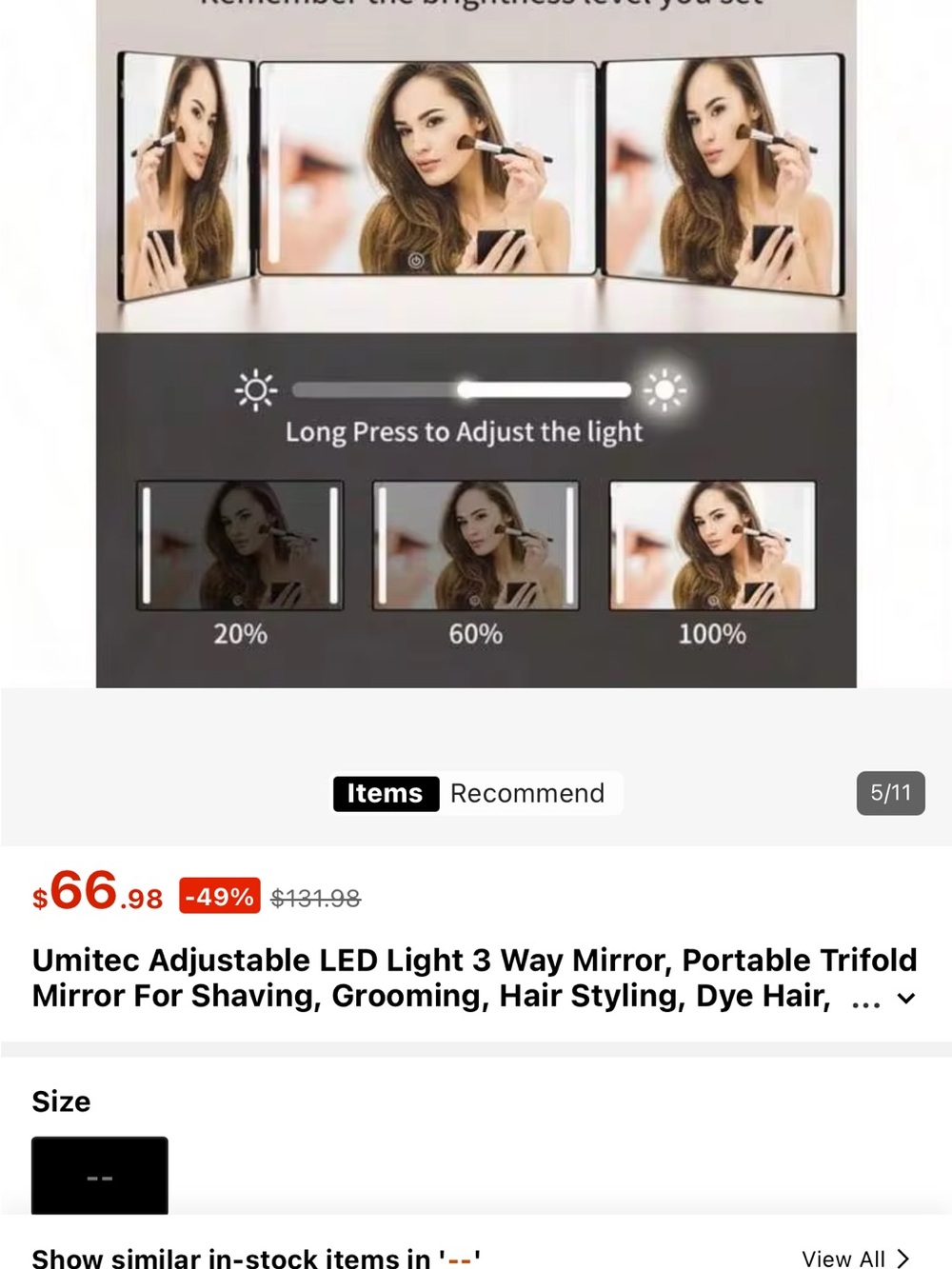 3-Way Adjustable Makeup Mirror - Picture 12 of 15